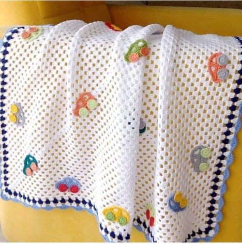 basit Tığ işi bebek battaniye örnekleri